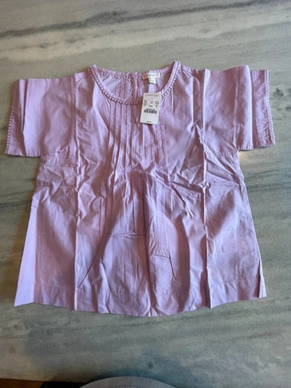 J.Crew Crewcuts Girls Pink Short Sleeve Top 10 NWT